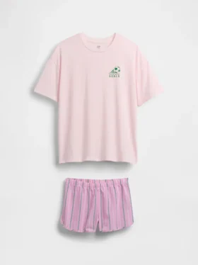 Ensemble pyjama court recyclé pour enfants
