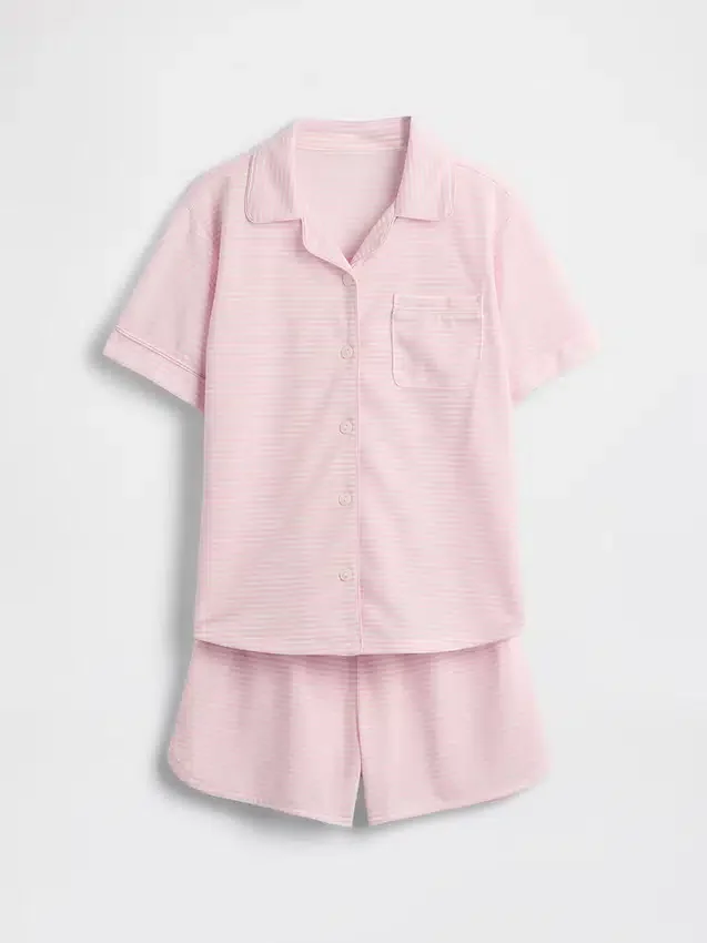 Ensemble pyjama court recyclé pour enfants