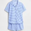 Ensemble pyjama court recyclé pour enfants
