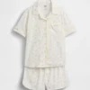 Ensemble pyjama court recyclé pour enfants