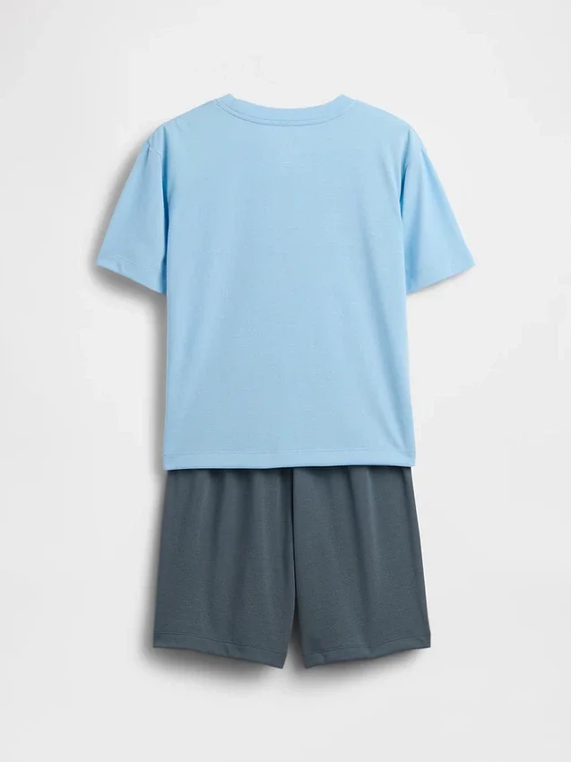 Ensemble pyjama court recyclé pour enfants