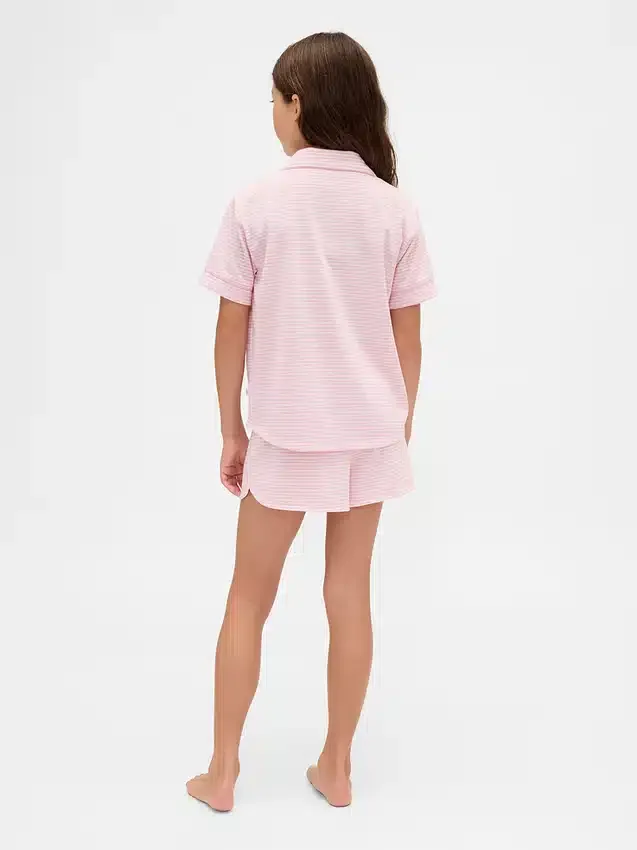 Ensemble pyjama court recyclé pour enfants