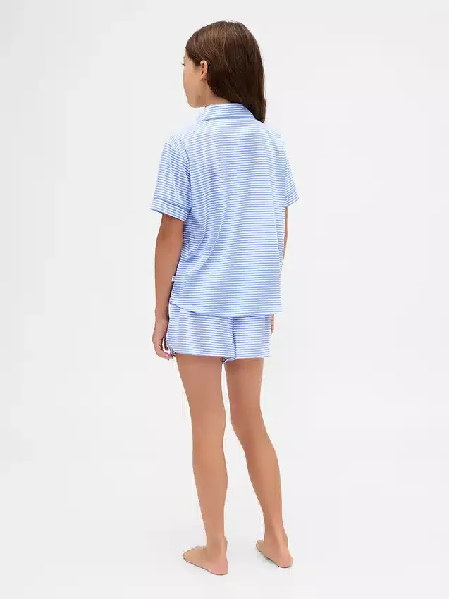 Ensemble pyjama court recyclé pour enfants