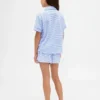 Ensemble pyjama court recyclé pour enfants