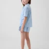 Ensemble pyjama court recyclé pour enfants