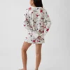 Ensemble pyjama court Snoopy en tissu recyclé pour enfants