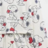 Ensemble pyjama court Snoopy en tissu recyclé pour enfants