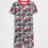 Ensemble pyjama court Spider-Man pour enfant en coton brossé bio