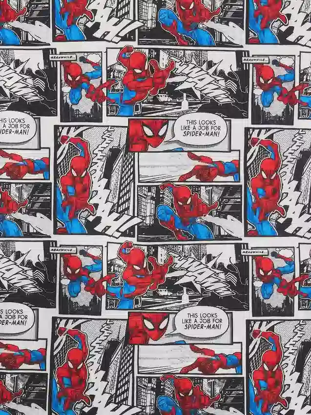 Ensemble pyjama court Spider-Man pour enfant en coton brossé bio