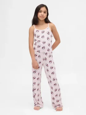Ensemble pyjama débardeur recyclé Snoopy pour enfants
