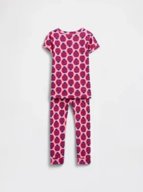 Ensemble pyjama en coton brossé bio « Coccinelle » pour Bébé & Enfant