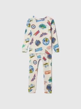Ensemble pyjama en coton brossé bio Hot Wheels pour Bébé & Enfant