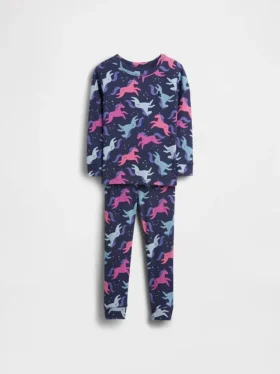 Ensemble pyjama en coton brossé bio pour Bébé & Enfant, motif licorne