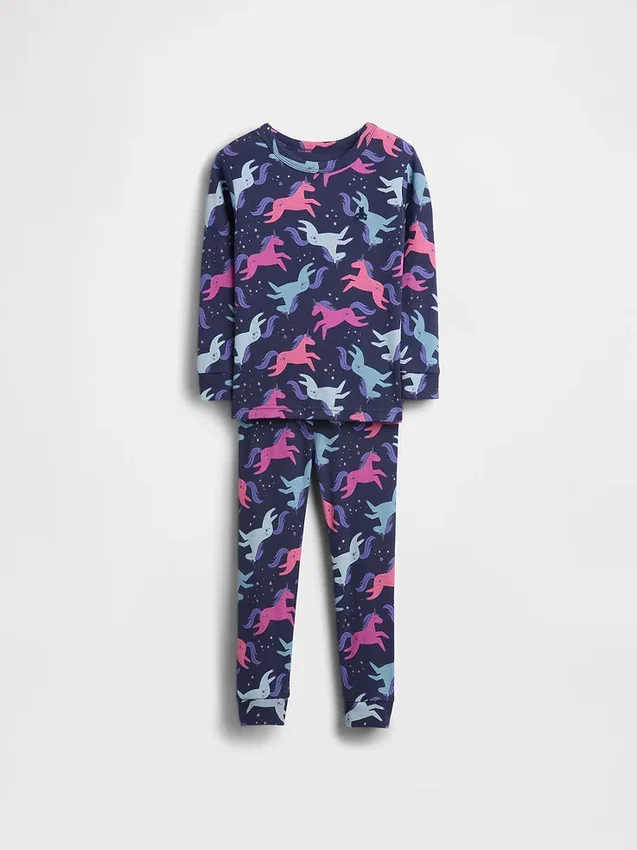Ensemble pyjama en coton brossé bio pour Bébé & Enfant, motif licorne