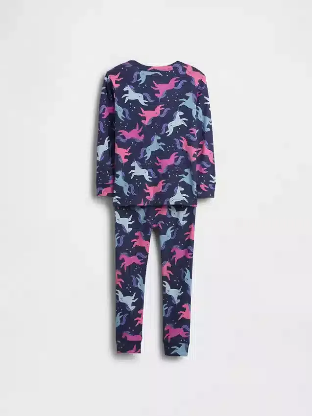 Ensemble pyjama en coton brossé bio pour Bébé & Enfant, motif licorne