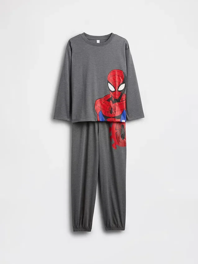 Ensemble pyjama jogger Spider-Man pour enfants en tissu recyclé