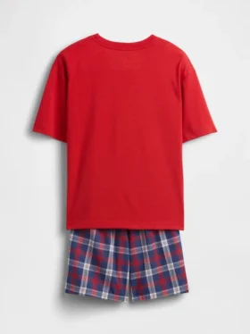 Ensemble pyjama oversize pour enfant en tissu recyclé avec Shorts