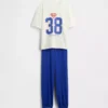Ensemble pyjama oversize pour enfant Superman avec pantalon de jogging en tissu recyclé