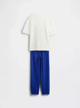 Ensemble pyjama oversize pour enfant Superman avec pantalon de jogging en tissu recyclé