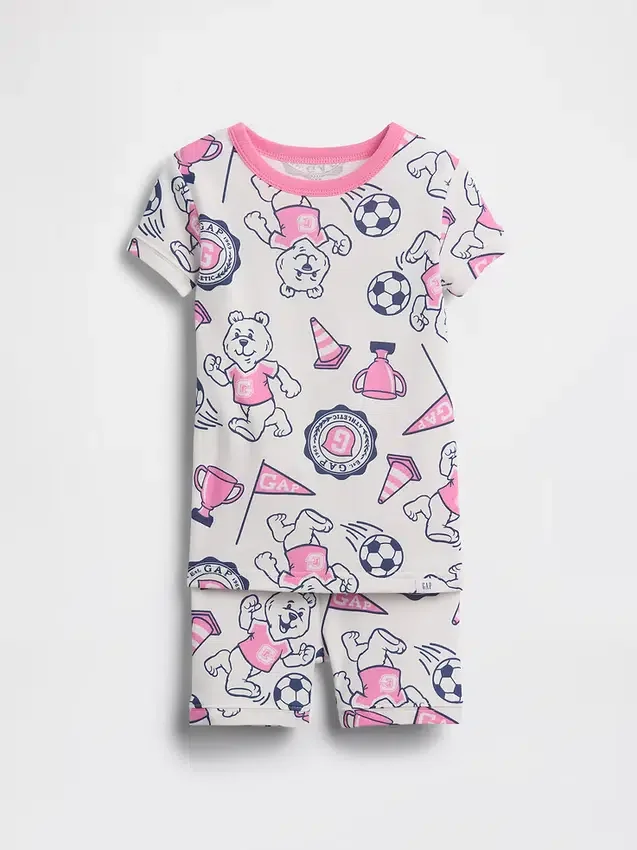 Ensemble pyjama pour Bébé & Enfant en coton brossé bio avec logo ours