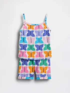 Ensemble pyjama pour Bébé & Enfant en coton brossé bio : caraco et Shorts