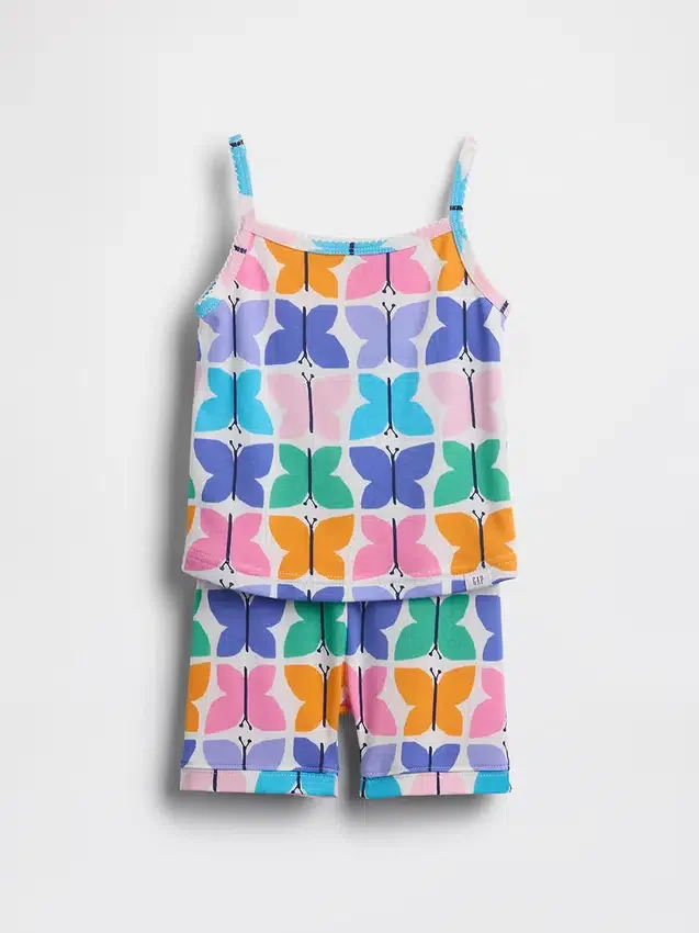 Ensemble pyjama pour Bébé & Enfant en coton brossé bio : caraco et Shorts