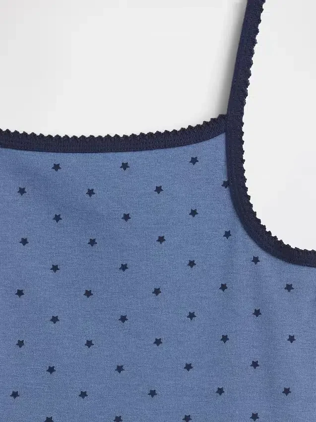 Ensemble pyjama pour enfant en coton brossé bio : caraco et shorts
