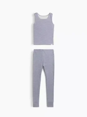 Ensemble pyjama pour enfant en coton brossé bio : débardeur et leggings