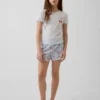 Ensemble pyjama pour enfant en maille côtelée recyclée avec Shorts