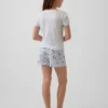Ensemble pyjama pour enfant en maille côtelée recyclée avec Shorts