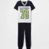 Ensemble pyjama pour enfants avec pantalon de jogging en tissu recyclé