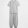 Ensemble pyjama pour enfants avec pantalon de jogging en tissu recyclé