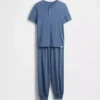 Ensemble pyjama pour enfants avec pantalon de jogging en tissu recyclé