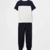 Ensemble pyjama pour enfants avec pantalon de jogging en tissu recyclé