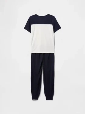 Ensemble pyjama pour enfants avec pantalon de jogging en tissu recyclé