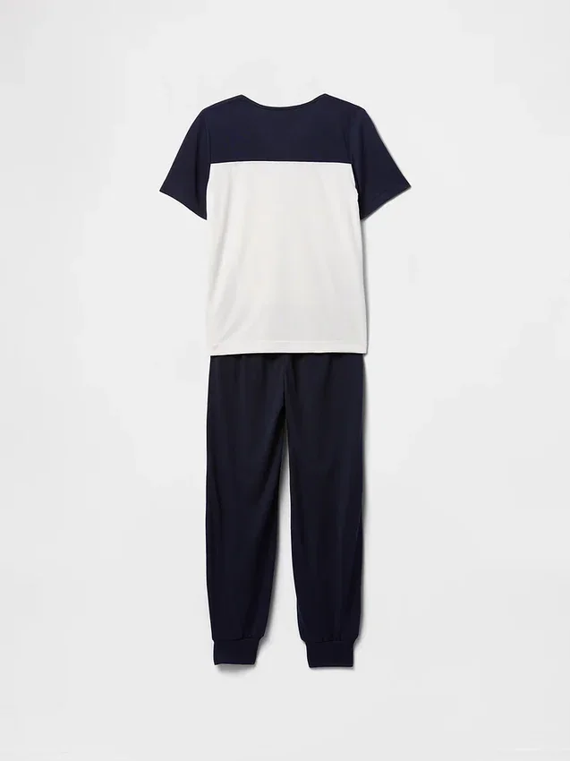 Ensemble pyjama pour enfants avec pantalon de jogging en tissu recyclé