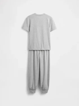 Ensemble pyjama pour enfants avec pantalon de jogging en tissu recyclé
