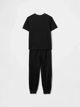 Ensemble pyjama pour enfants avec pantalon de jogging en tissu recyclé