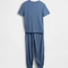Ensemble pyjama pour enfants avec pantalon de jogging en tissu recyclé