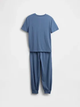 Ensemble pyjama pour enfants avec pantalon de jogging en tissu recyclé