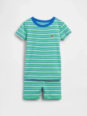 Ensemble pyjama à rayures en coton brossé bio pour Bébé & Enfant