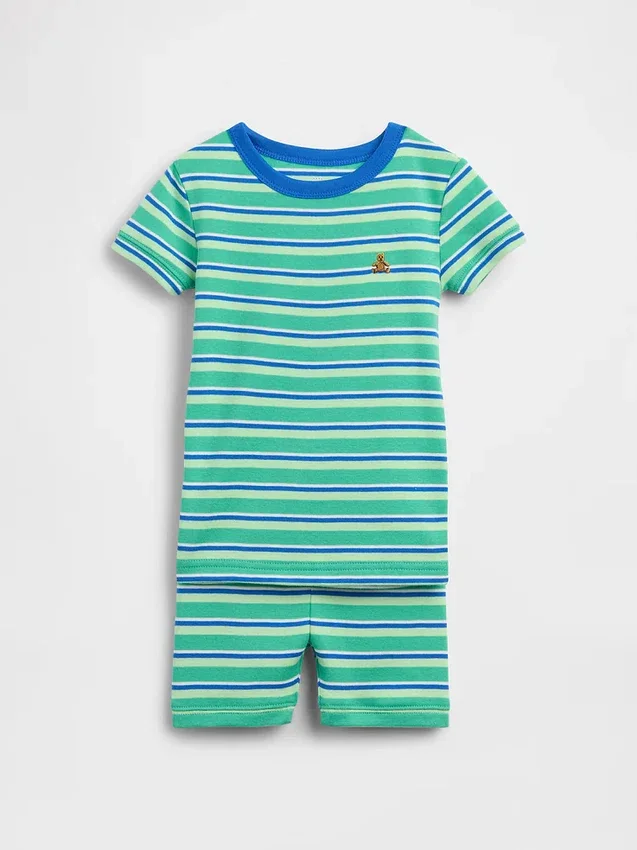 Ensemble pyjama à rayures en coton brossé bio pour Bébé & Enfant