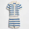Ensemble rayé en crochet pour bébé