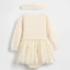 Ensemble robe-bodys en tulle pour bébé