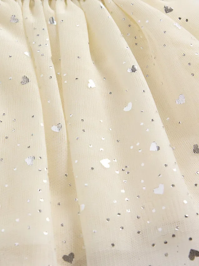 Ensemble robe-bodys en tulle pour bébé