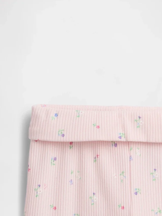 Ensemble short « Grow-With-Me » en maille finement côtelée pour bébé