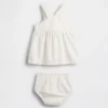 Ensemble « Strawberry Skirtall » en denim pour bébé