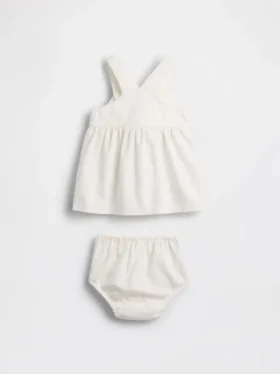 Ensemble « Strawberry Skirtall » en denim pour bébé
