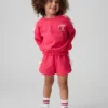 Ensemble sweat-shirt et short en molleton Vintagesoft avec nœud et logo pour Bébé & Enfant