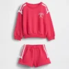 Ensemble sweat-shirt et short en molleton Vintagesoft avec nœud et logo pour Bébé & Enfant